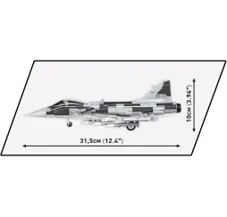 Cobi Armed Forces SAAB Jas 39 Gripen E – klocki konstrukcyjne 7+