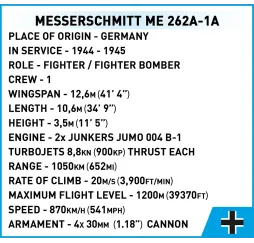 Cobi Klocki Messerschmitt Me262 – klocki konstrukcyjne dla dzieci