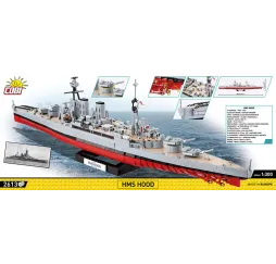 Cobi HMS Hood 2613 el. – klocki konstrukcyjne dla 10+