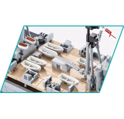 Cobi HMS Hood 2613 el. – klocki konstrukcyjne dla 10+