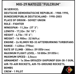 Cobi Klocki Armed Forces MiG-29 – klocki konstrukcyjne dla dzieci