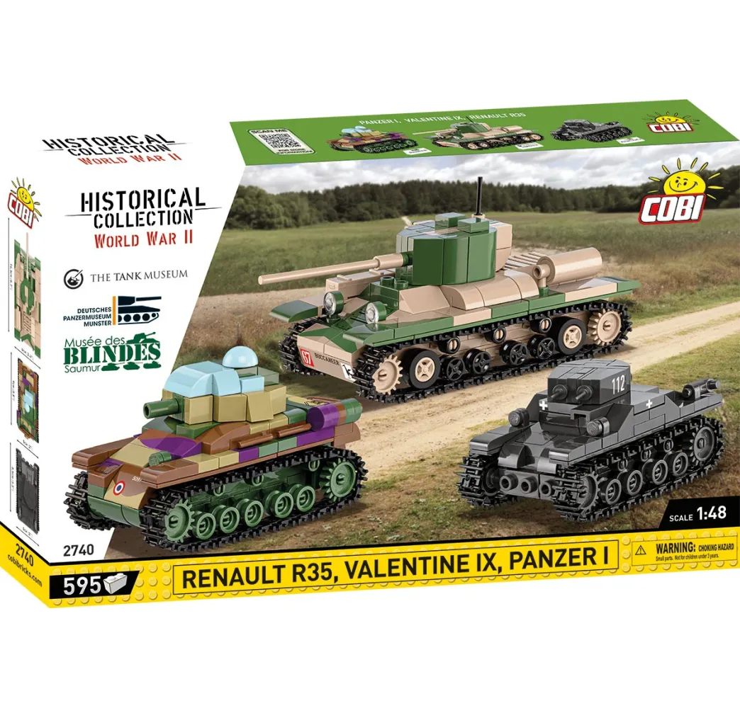 Cobi Klocki Renault R35 – zestaw konstrukcyjny Historyczne czołgi