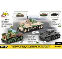 Cobi Klocki Renault R35 – zestaw konstrukcyjny Historyczne czołgi