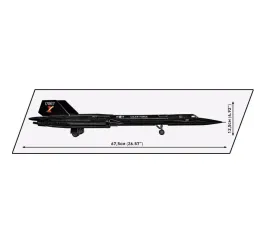 Cobi Klocki Samolot SR-71 Blackbird – klocki konstrukcyjne 9+