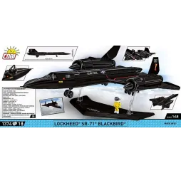 Cobi Klocki Samolot SR-71 Blackbird – klocki konstrukcyjne 9+