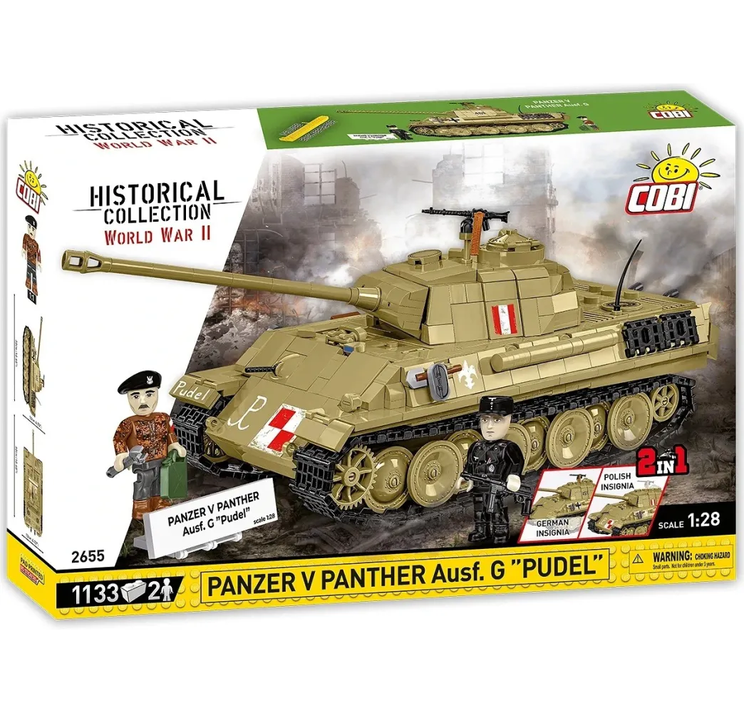 Cobi Panzer V Panther G Pudel – klocki konstrukcyjne dla dzieci 9+