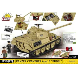 Cobi Panzer V Panther G Pudel – klocki konstrukcyjne dla dzieci 9+
