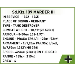Cobi Klocki Sd.Kfz. Marder III – klocki konstrukcyjne dla dzieci 9+