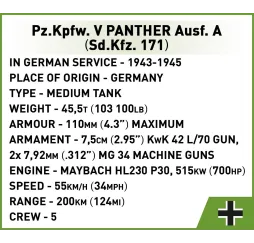 Cobi Klocki Panther Ausf.A – klocki konstrukcyjne dla dzieci 8+