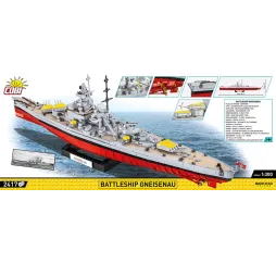 Cobi Battleship Gneisenau – klocki konstrukcyjne dla dzieci 10+
