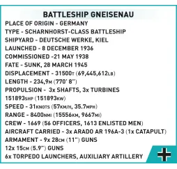 Cobi Battleship Gneisenau – klocki konstrukcyjne dla dzieci 10+