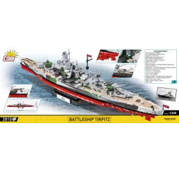 Battleship Tirpitz Cobi Klocki – klocki konstrukcyjne dla 11+