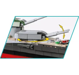 Battleship Tirpitz Cobi Klocki – klocki konstrukcyjne dla 11+