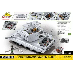 Cobi Klocki Panzerkampfwagen E-100 – klocki konstrukcyjne dla dzieci