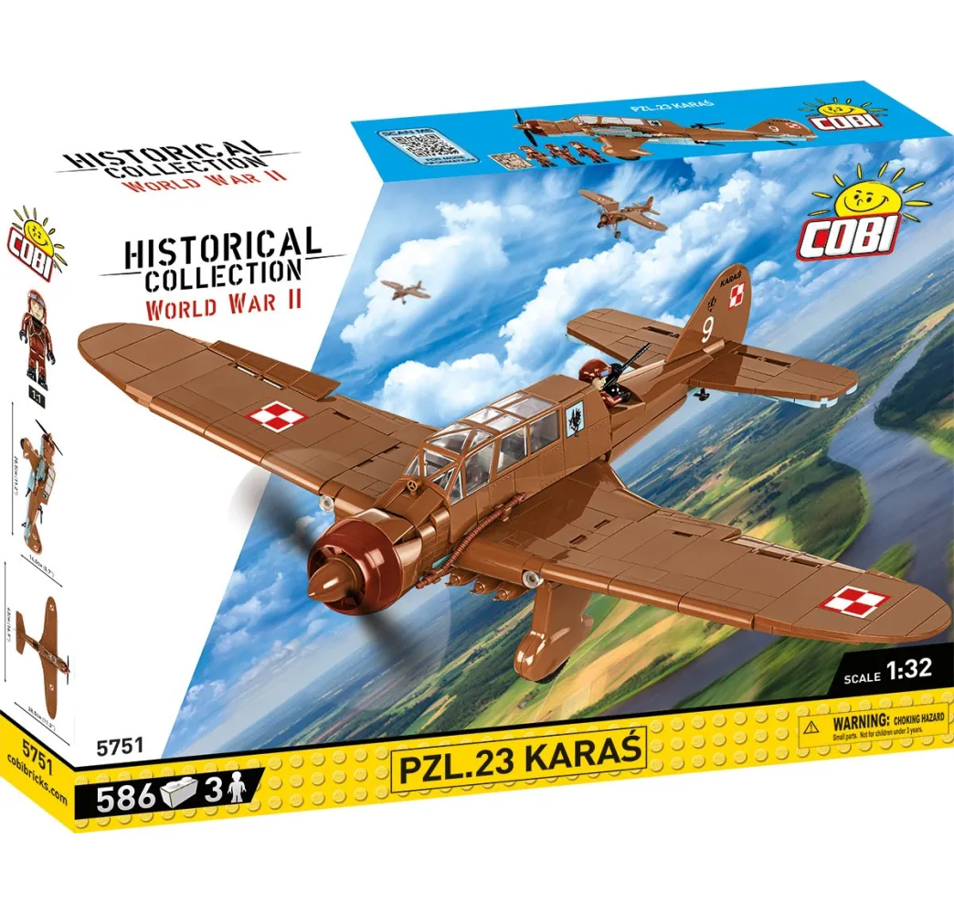 Cobi Klocki PZL.23 Karaś – klocki konstrukcyjne dla dzieci 8+