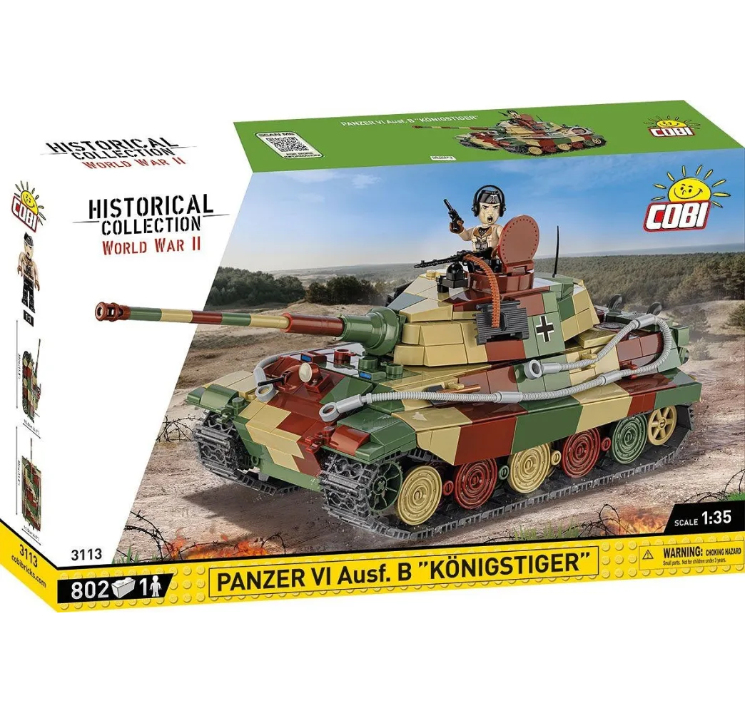 Cobi Panzer VI Königstiger – klocki konstrukcyjne dla dzieci 9+