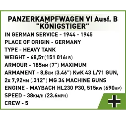 Cobi Panzer VI Königstiger – klocki konstrukcyjne dla dzieci 9+