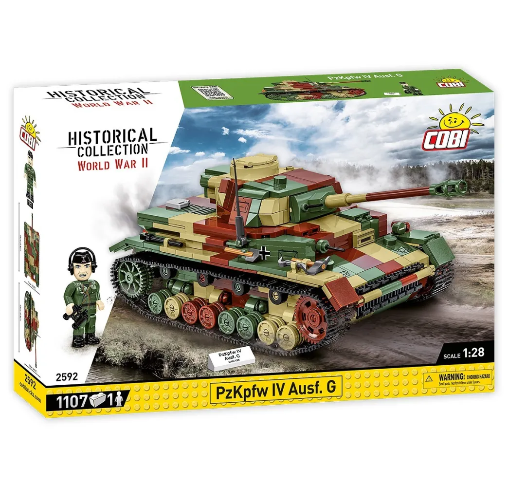 Cobi WWII PZKPFW IV AUSF.G – klocki konstrukcyjne dla dzieci 10+