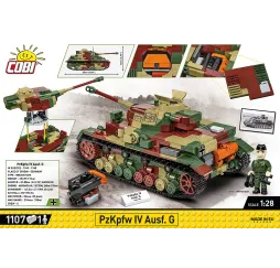 Cobi WWII PZKPFW IV AUSF.G – klocki konstrukcyjne dla dzieci 10+