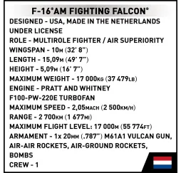 Cobi F-16AM Fighting Falcon – klocki konstrukcyjne Armed Forces