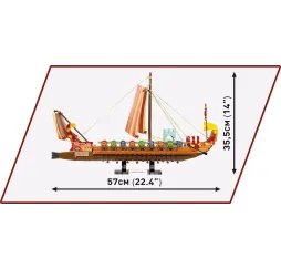 Cobi Klocki Imperium Romanum okręt wojenny – klocki konstrukcyjne
