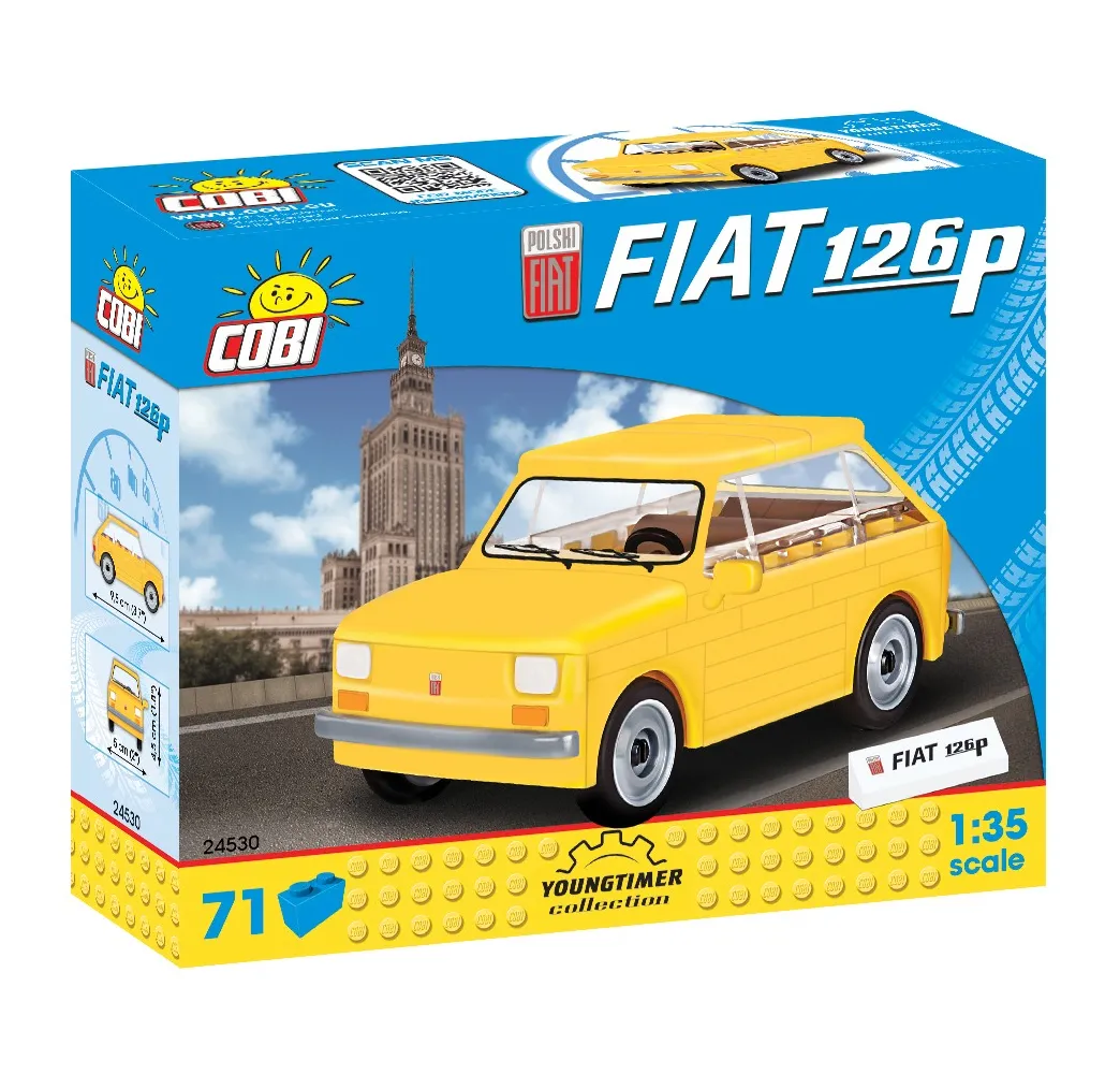 Polski Fiat 126P Cobi – klocki konstrukcyjne Youngtimer 5+