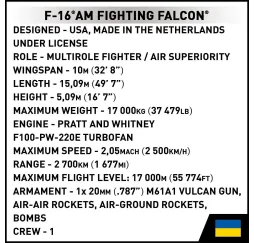 Cobi Klocki F-16C Fighting Falcon – klocki konstrukcyjne dla dzieci