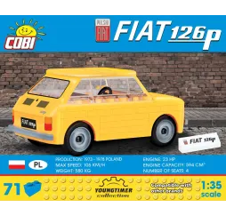 Polski Fiat 126P Cobi – klocki konstrukcyjne Youngtimer 5+