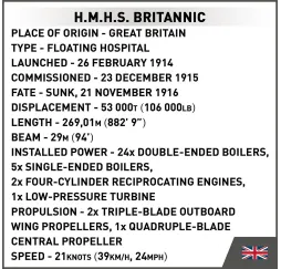 Cobi Klocki H.M.H.S. Britannic – klocki konstrukcyjne dla dzieci