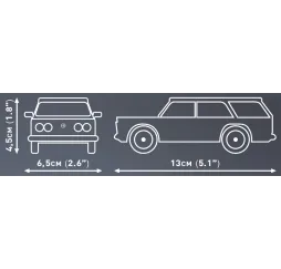Cobi Klocki FSO 125p Kombi – klocki konstrukcyjne Youngtimer 6+