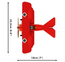 Fokker DR.1 Czerwony Baron klocki konstrukcyjne Cobi 8+