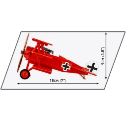 Fokker DR.1 Czerwony Baron klocki konstrukcyjne Cobi 8+