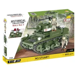 Cobi Klocki M3 Stuart – klocki konstrukcyjne historyczne 8+