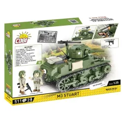 Cobi Klocki M3 Stuart – klocki konstrukcyjne historyczne 8+