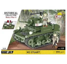 Cobi Klocki M3 Stuart – klocki konstrukcyjne historyczne 8+