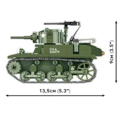 Cobi Klocki M3 Stuart – klocki konstrukcyjne historyczne 8+
