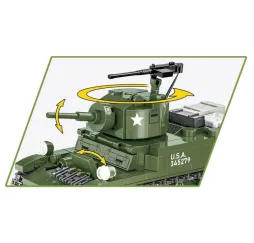 Cobi Klocki M3 Stuart – klocki konstrukcyjne historyczne 8+