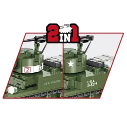 Cobi Klocki M3 Stuart – klocki konstrukcyjne historyczne 8+