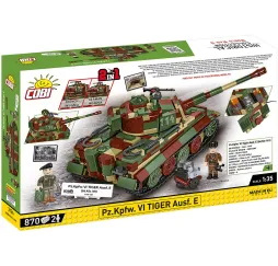Cobi Tiger Ausf. E – klocki konstrukcyjne 870 el. dla dzieci 9+
