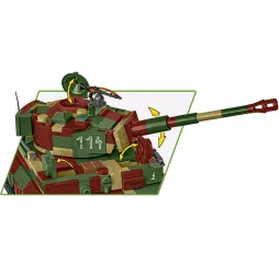 Cobi Tiger Ausf. E – klocki konstrukcyjne 870 el. dla dzieci 9+