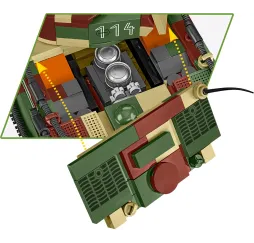 Cobi Tiger Ausf. E – klocki konstrukcyjne 870 el. dla dzieci 9+