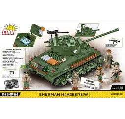 Sherman M4A2E8 klocki konstrukcyjne 865 el. Cobi 10+