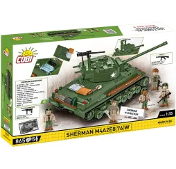 Sherman M4A2E8 klocki konstrukcyjne 865 el. Cobi 10+