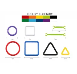 Askato Klocki Patyczki 360 el. – klocki edukacyjne dla dzieci