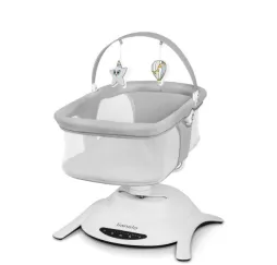 Kołyska bujaczek Bella Set Lionelo szary dla niemowląt