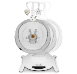 Kołyska bujaczek Bella Set Lionelo szary dla niemowląt