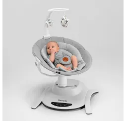 Kołyska bujaczek Bella Set Lionelo szary dla niemowląt