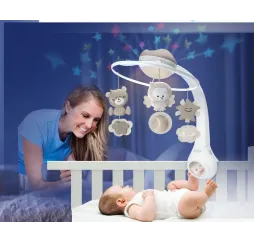 B-kids Muzyczna karuzelka 3w1 Infantino beżowa