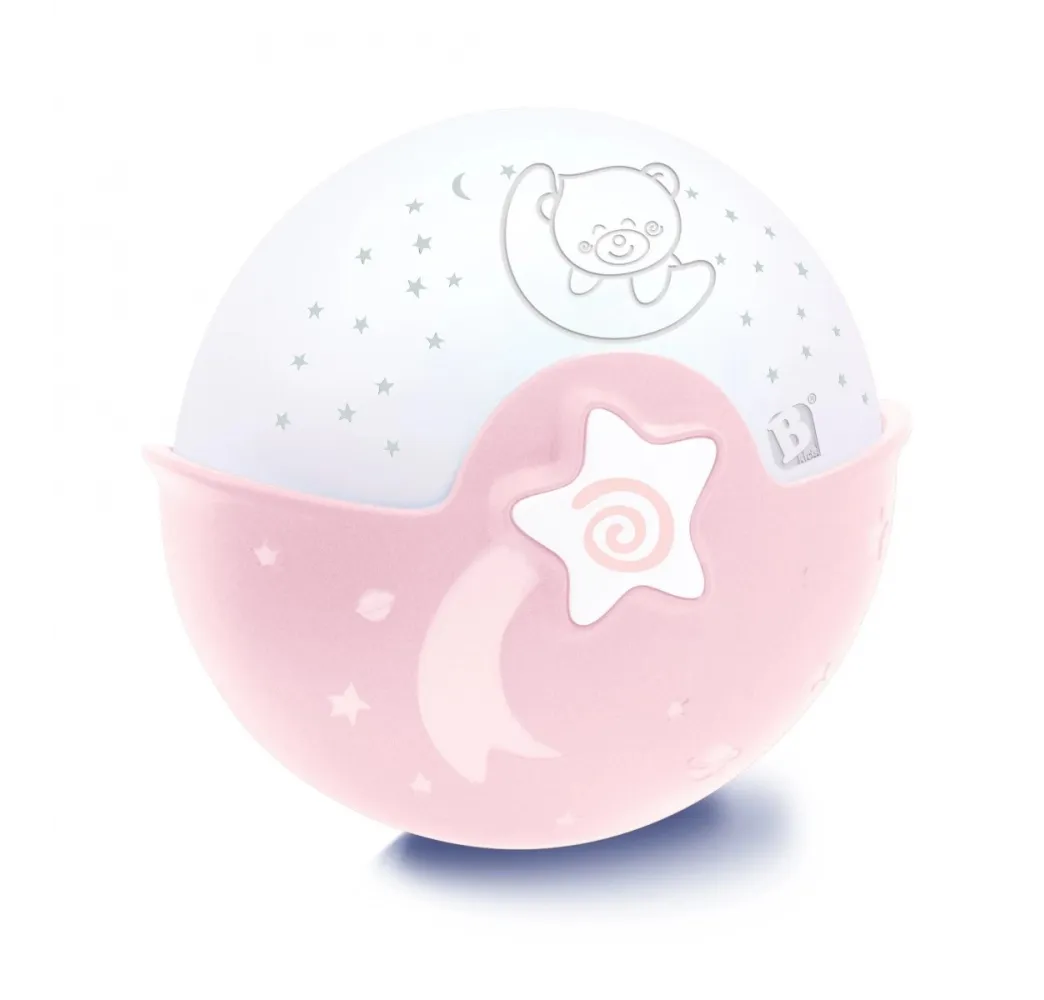 B-kids Projektor 2w1 Infantino różowy – lampka nocna dla dzieci