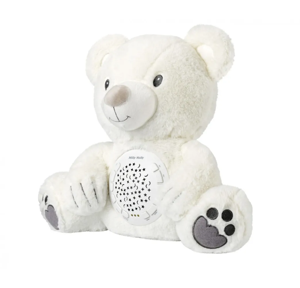 Milly Mally Bear pluszak z projektorem dla niemowląt